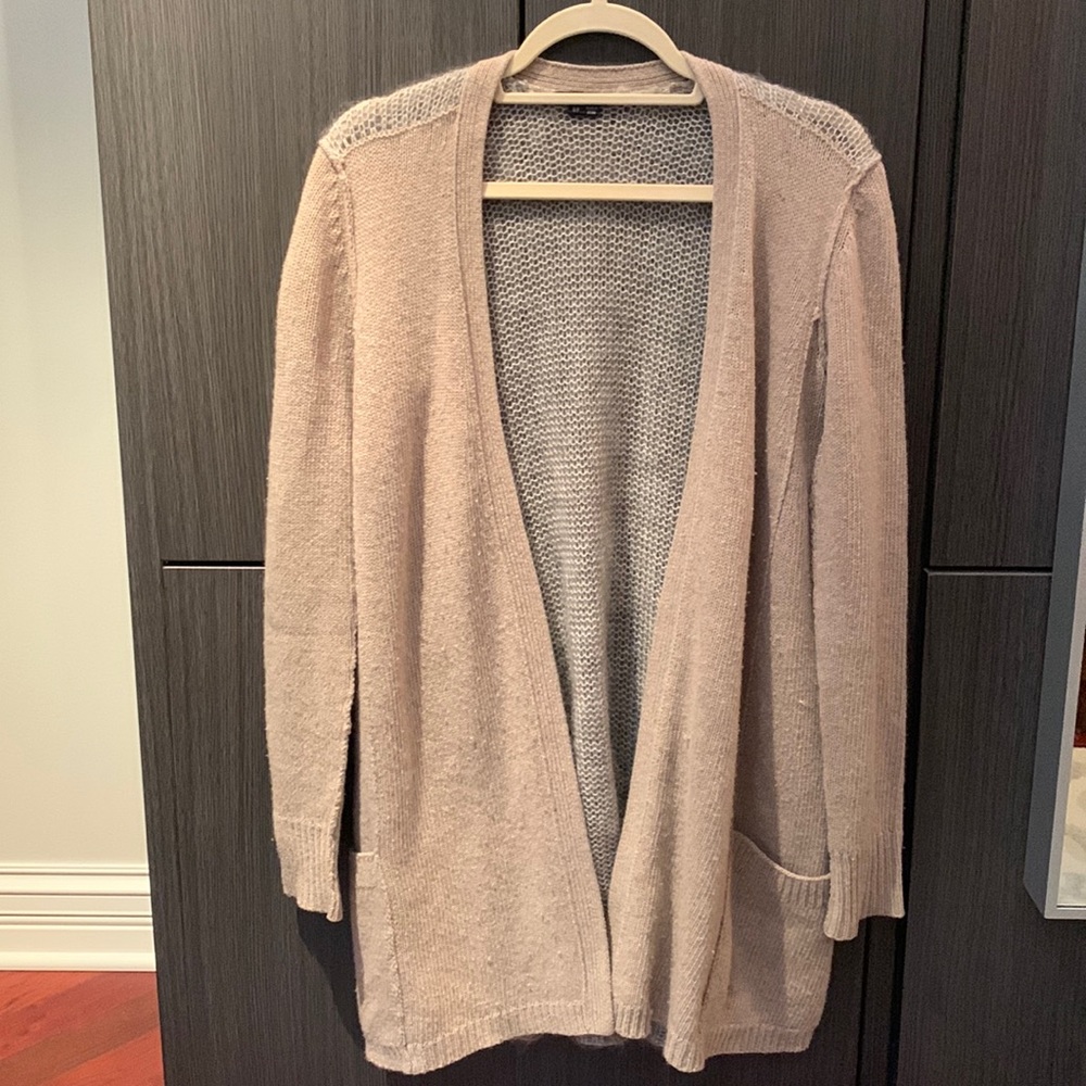 Theory tonal color blocked cardigan